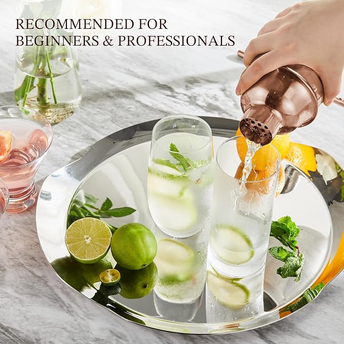 KITESSENSU Cocktail Shaker Set, Stainless Steel Bartending Kit - Image 7