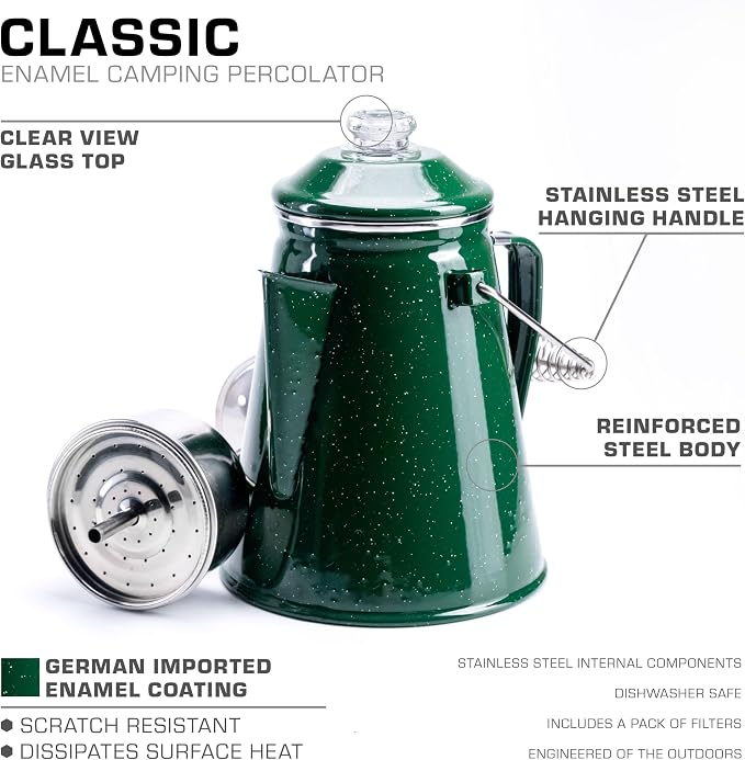 COLETTI Classic Percolator Coffee Pot — The Most Nostalgic Camping Coffee Pot - Image 3