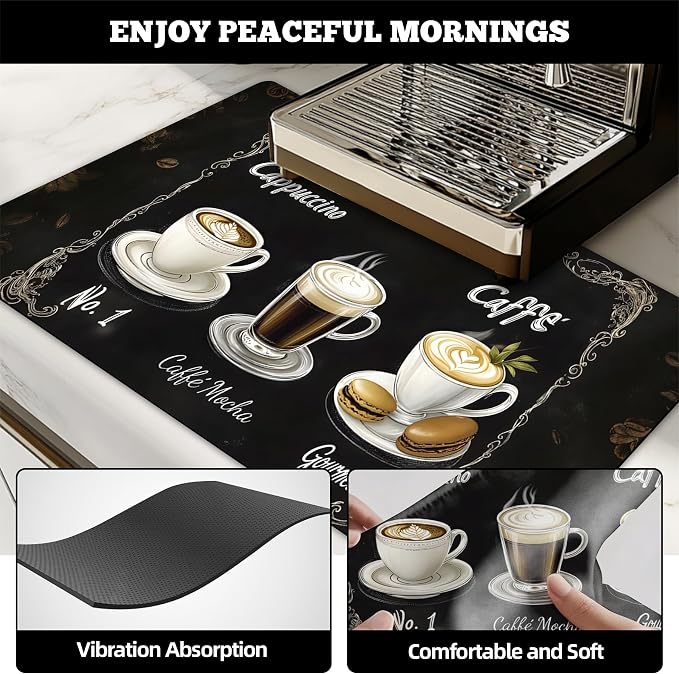 Dish Drying Mat Large Coffee Mat Absorbent Drying Mat - Image 3