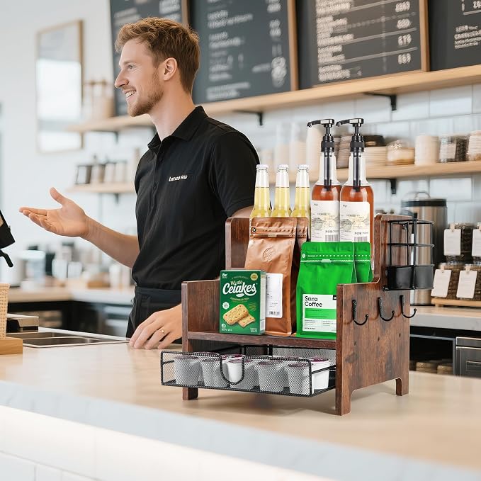 3-Tier Coffee Station Organizer - Image 6
