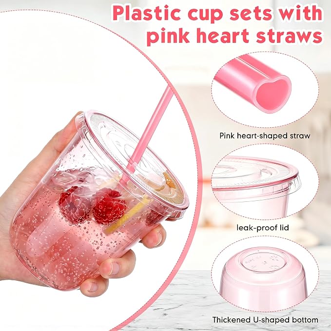 Ziliny 50 Sets Clear Plastic Cups - Image 5