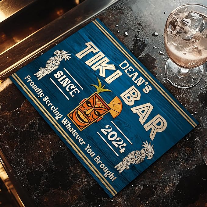 THUYPT Personalized Tiki Bar Mat, Dish Drying Mat - Image 6