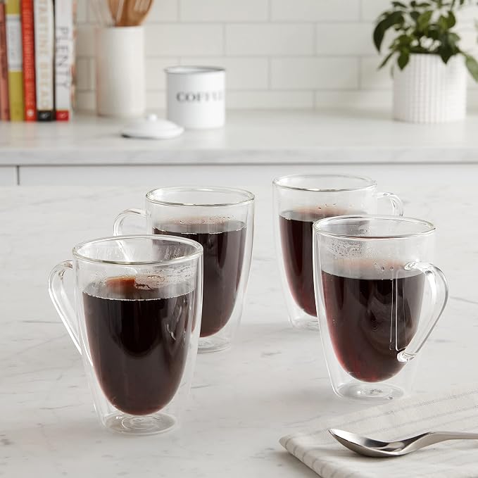 Safdie & Co. Barista Plus Insulated, Cappuccino Cups, Glass Coffee Mug - Image 6