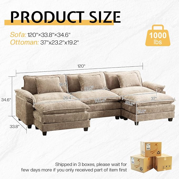 Modular Sectional Sofa, Cloud Couch - Image 2