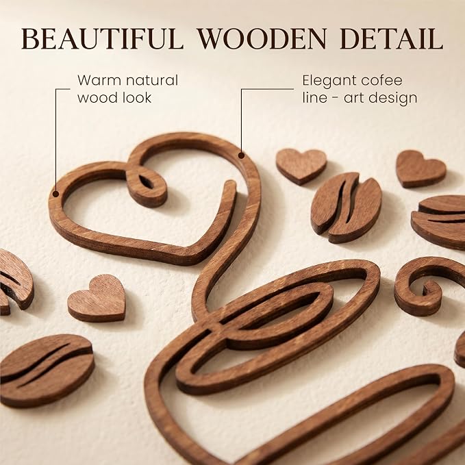 Woodamore Vintage Coffee Line Art Signs - Image 4
