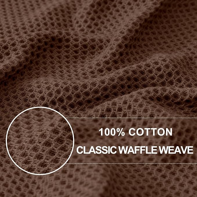 Homaxy 100% Cotton Waffle Weave Kitchen Dish Towels, Ultra Soft Absorbent Quick - Image 2