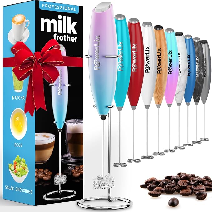 PowerLix Powerful Handheld Milk Frother by POWERLIX
