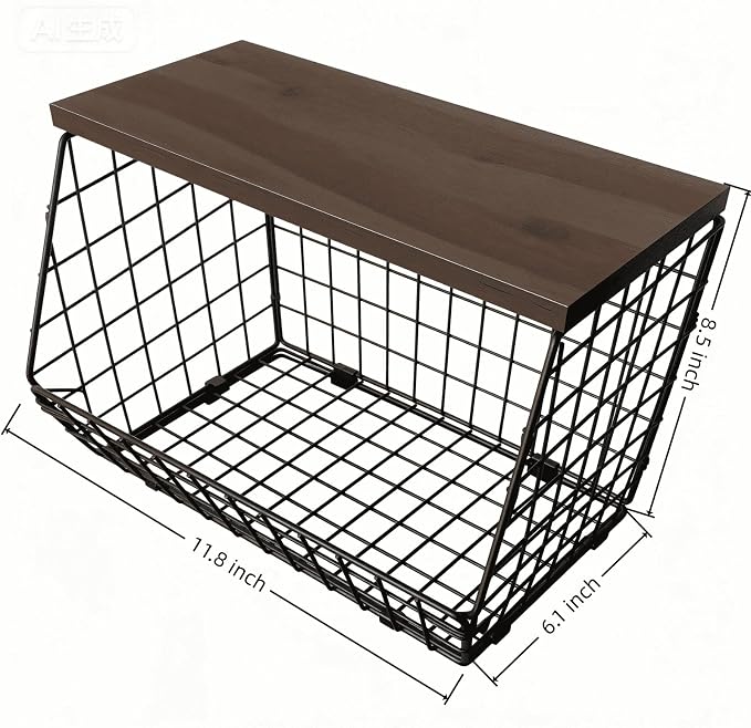 Coffee Bar Organizer with Shelf, Large Capacity Black Wire K Cup and Espresso - Image 3