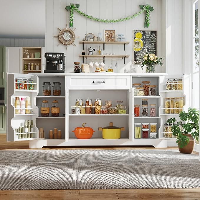 Gizoon 56" Kitchen Coffee Bar Cabinet by Gizoon