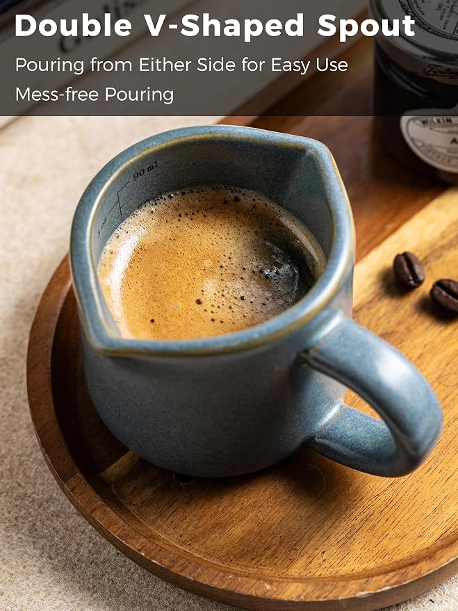 Espresso Cup 3 Oz, Ceramic Espresso Measuring Cup Expresso Shot Cup - Image 4
