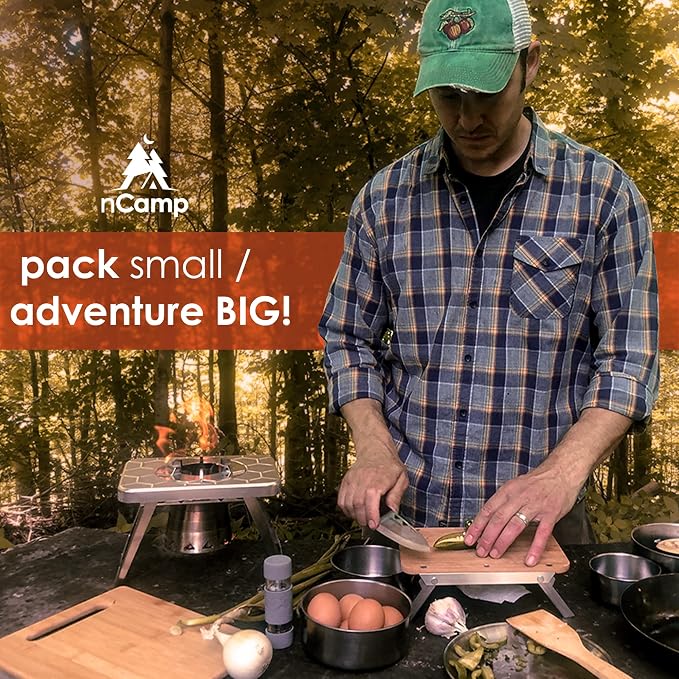 nCamp K2G Basic Compact Cooking Stove and Prep Surface Board Outdoor Camping - Image 8