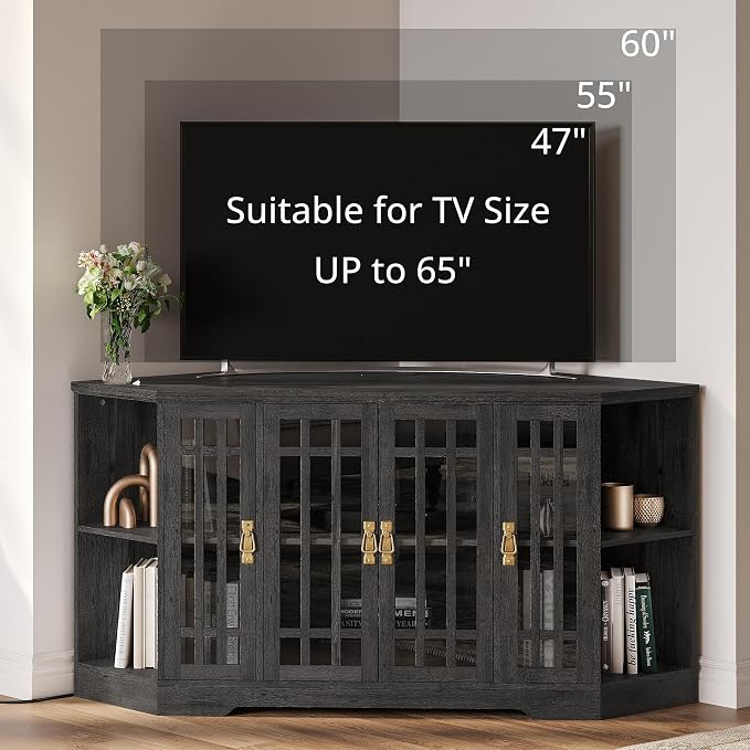 IRONCK Corner TV Stand for TVs up to 60 Inch - Image 5