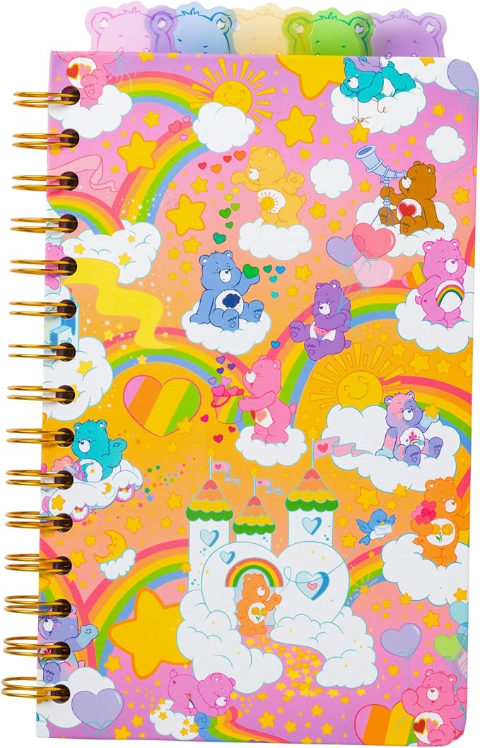 Silver Buffalo Care Bears Spiral Tabbed Notebook Featuring Grumpy Bear by SilverBuffalo