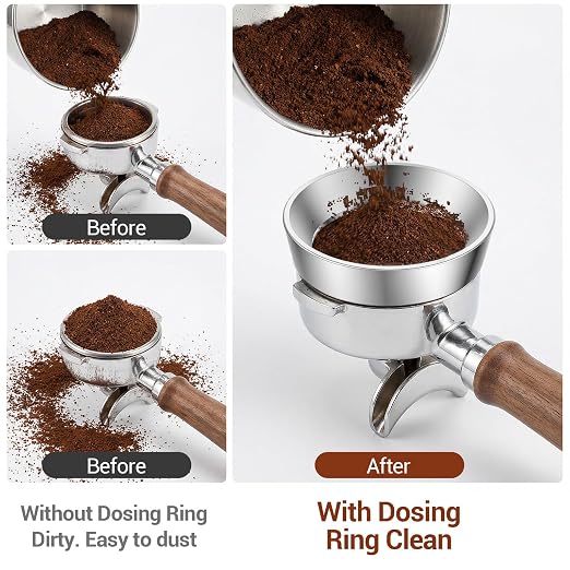 54mm Portafilter Funnel, Magnetic Dosing Funnel - Image 5