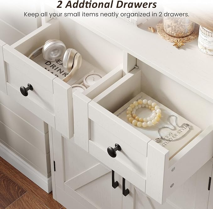 Befrases Set of 2 Farmhouse Storage Cabinet - Image 6