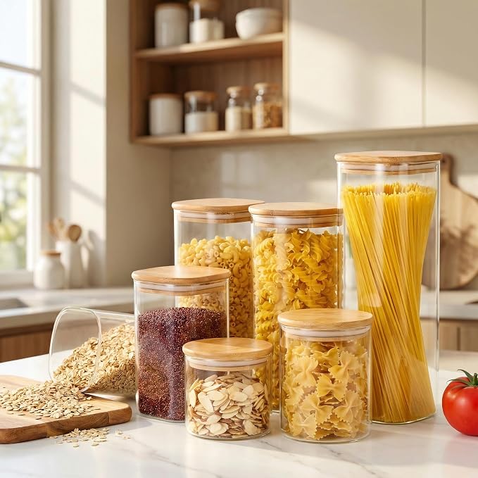 HomArtist Square Glass Jars - Image 2