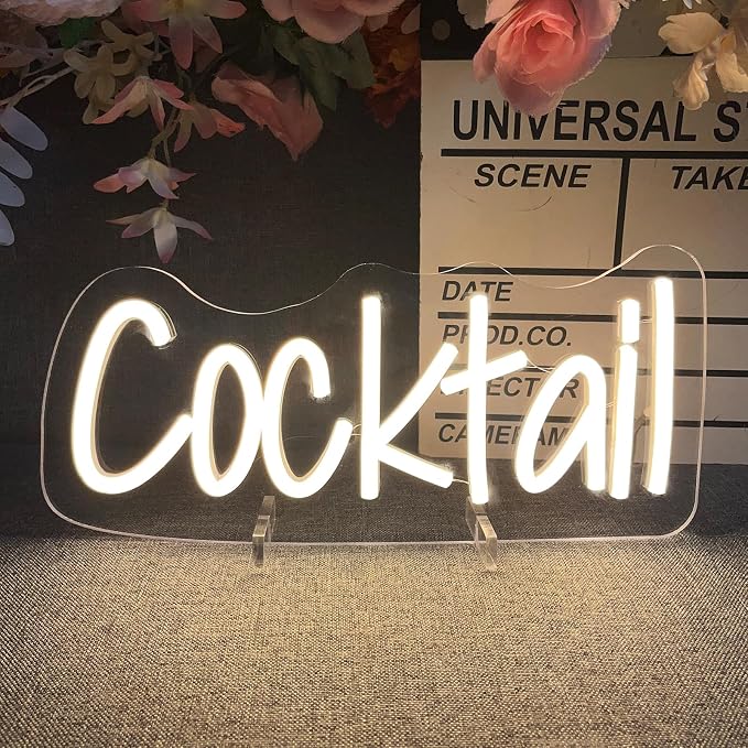 Cocktails Table Neon Sign Desk Lamp Led Beer Bar Neon Lights - Image 6