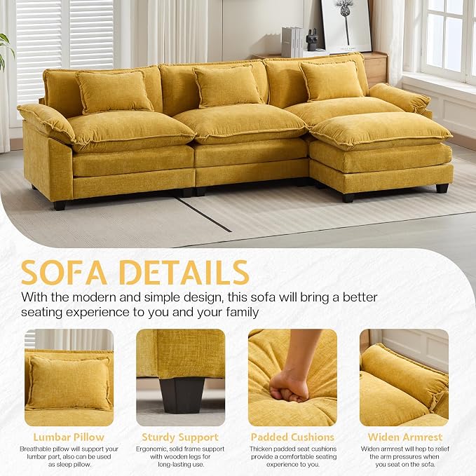 Modular Sectional Sofa, Cloud Couch - Image 5
