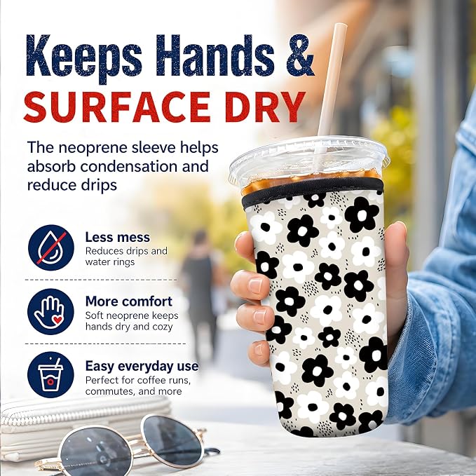 Reusable Neoprene Coffee Sleeve - Image 2