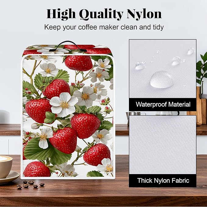 BVBOX Coffee Maker Cover, Durable Dustproof Lightweight Polyester Cotton Blend - Image 4