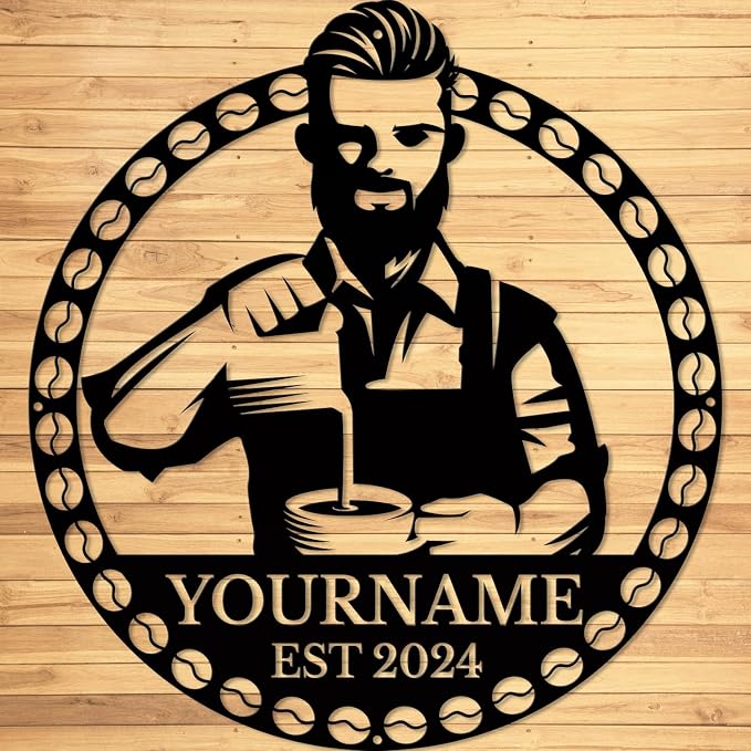 Custom Metal Coffee Bar Signs - Image 2