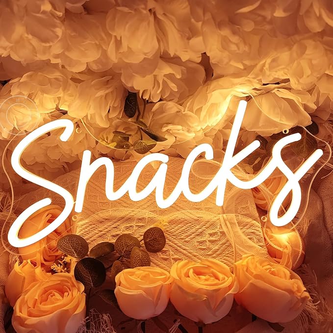 SYLHOME Snacks Led Neon Light Sign Coffee Cake Candy Bar Shop Stall Home - Image 3