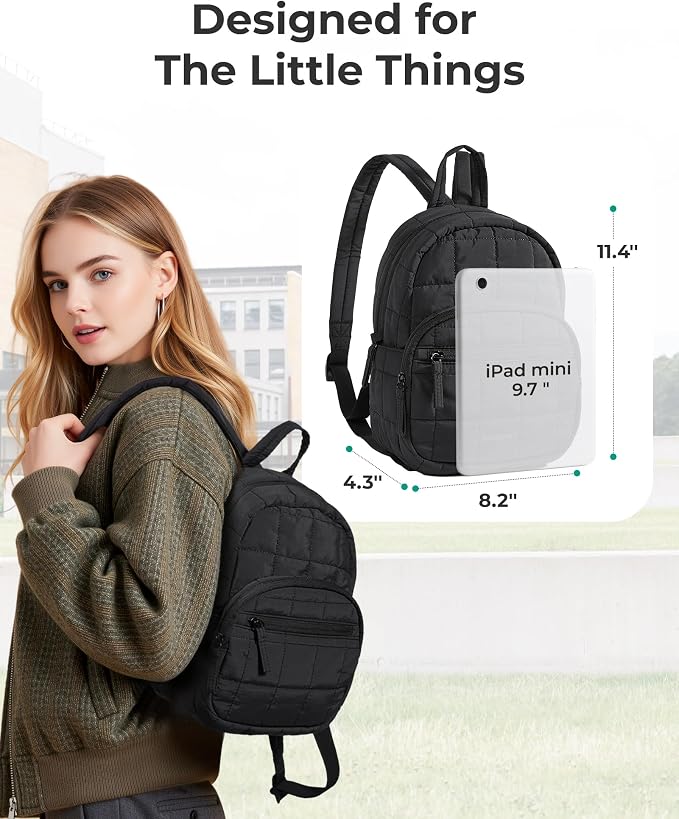 BAGSMART College Laptop Backpack, Travel Backpack - Image 3