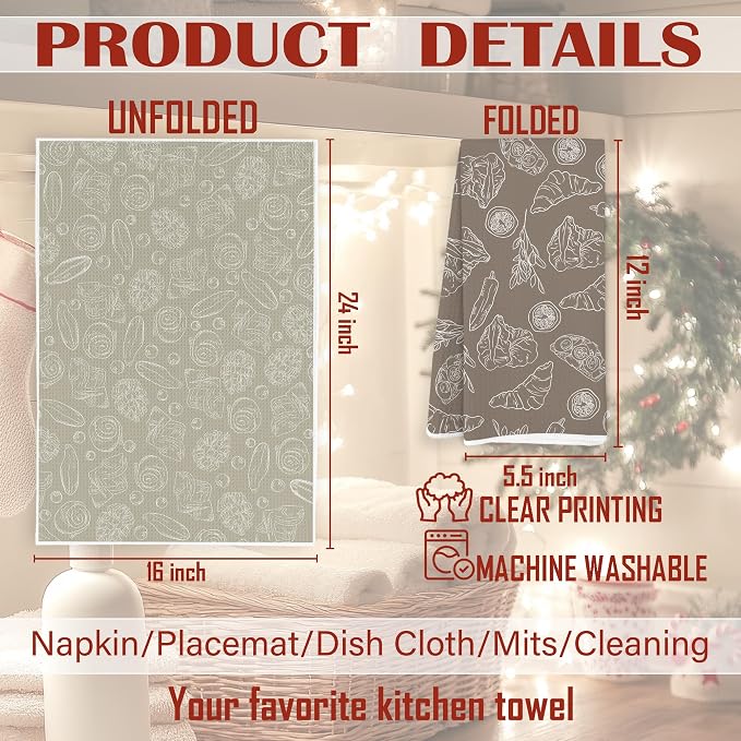 Bread Baking Kitchen Towels, Baking Baker Gifts - Image 7