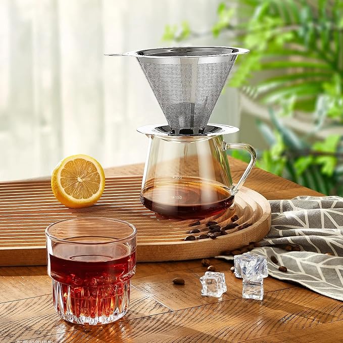Pour Over Coffee Dripper, Slow Drip Paperless Coffee Filter, Pour Over Coffee - Image 7