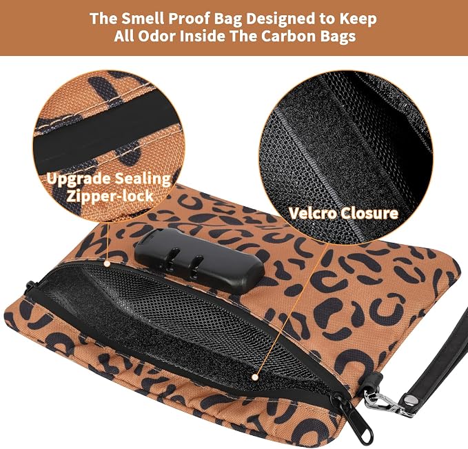 IDEATECH Smell Proof Bag, Odor Proof Containers, Travel Storage Money Bag - Image 5