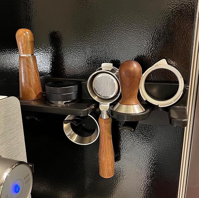 Space Saving Coffee Bar Shelf, 58mm Portafilter Holder Wall Mount Coffee - Image 5