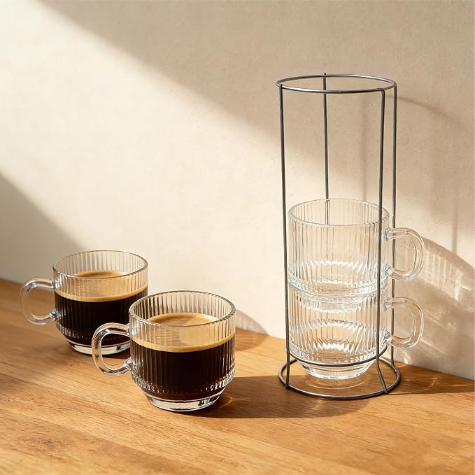 Stackable 5oz Espresso Cups by Unknown