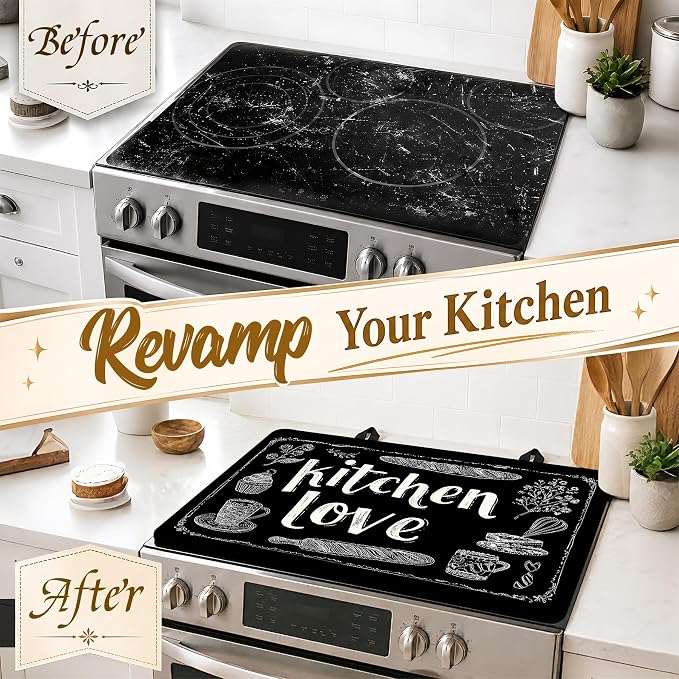 Multi-Design Stove Top Cover for Glass/Electric Stoves, 3-in-1 Counter - Image 4