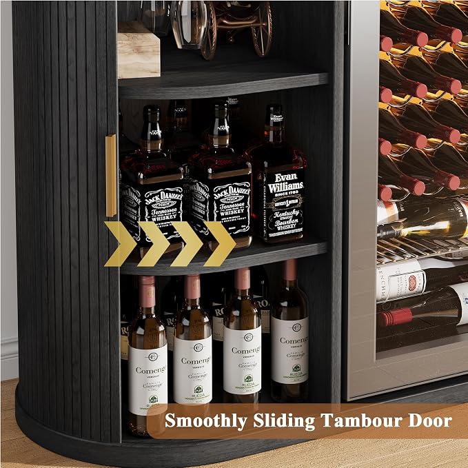 Jocoevol 53" Fluted Coffee Bar Cabinet - Image 8
