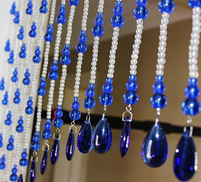Crystal Beaded Curtain for Doorways, Hanging Glass Door Beads Curtains for - Image 3