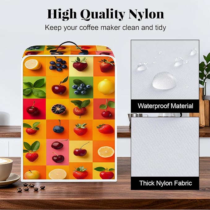 BVBOX Coffee Maker Cover, Durable Dustproof Lightweight Polyester Cotton Blend - Image 4