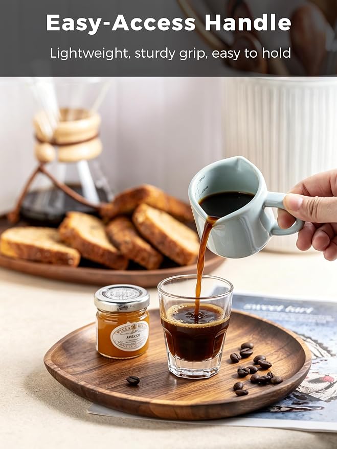 Espresso Cup 3 Oz, Ceramic Espresso Measuring Cup Expresso Shot Cup - Image 9