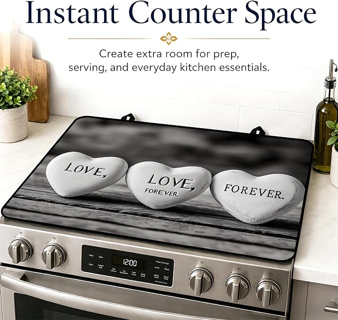 Multi-Design Stove Top Cover for Glass/Electric Stoves, 3-in-1 Counter - Image 7