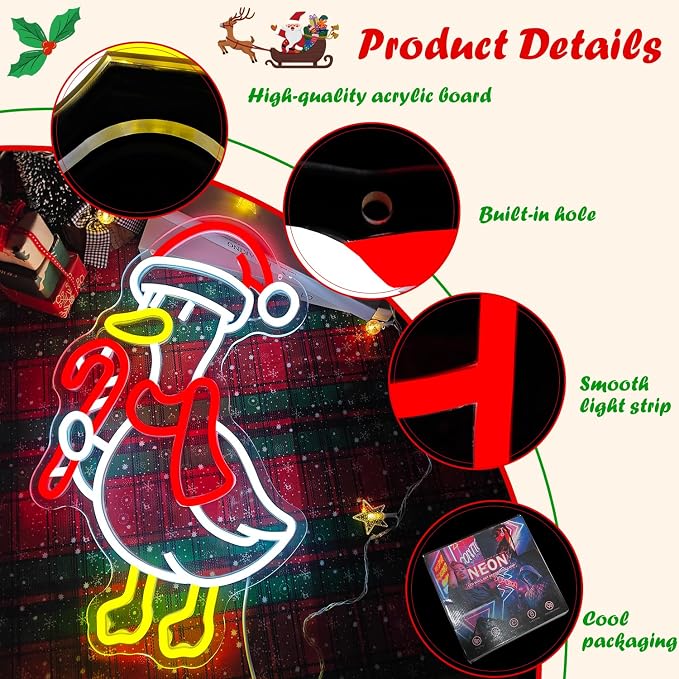 Christmas Goose Neon Sign Silly Goose Neon Light Sign - Image 4