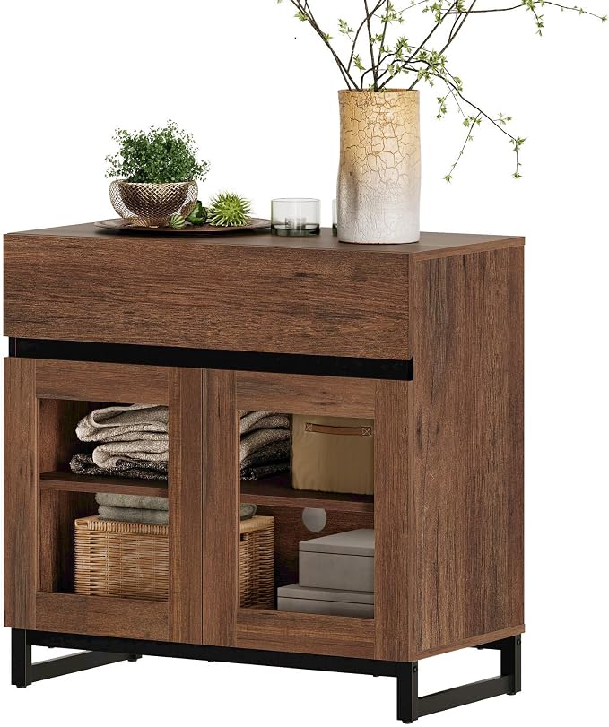 WAMPAT Sideboard Buffet Cabinets, Modern Credenza Sideboard - Image 9
