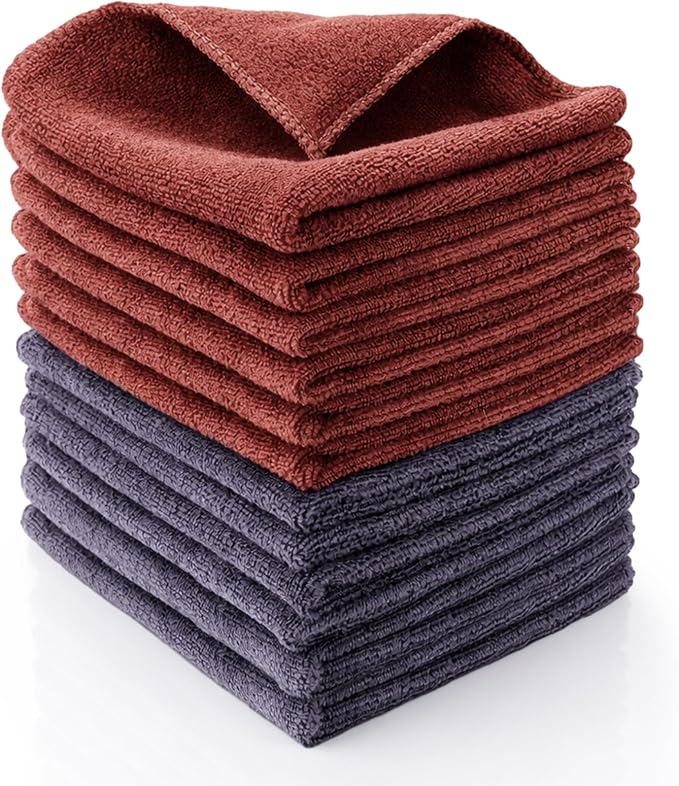 XANGNIER 12 Pack Barista Towels-Professional Microfiber Coffee Cleaning Cloth by XANGNIER
