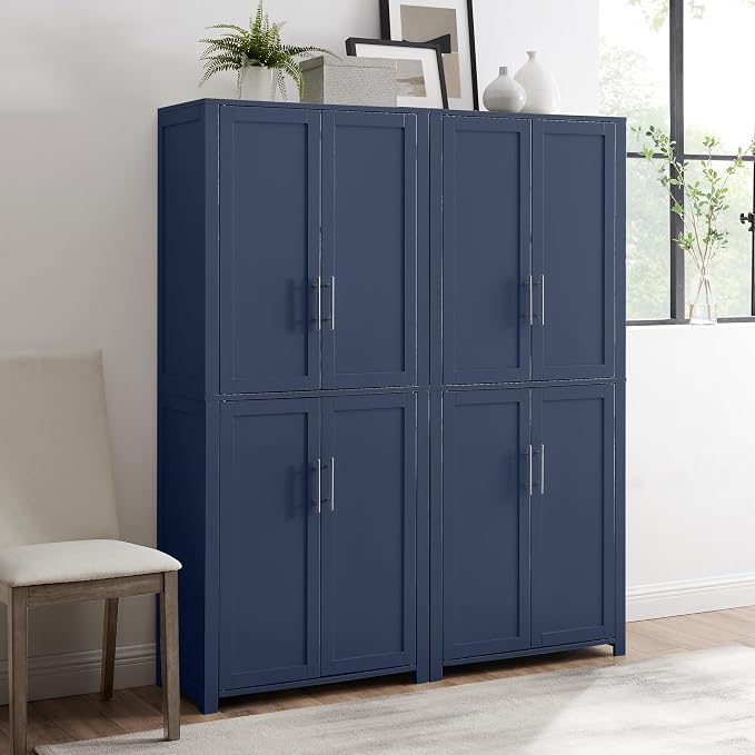 Crosley Furniture Savannah 2-Piece Pantry Storage Cabinet Set - Image 2