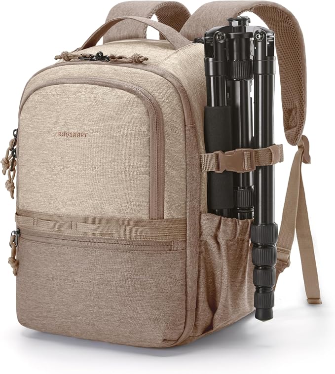 BAGSMART Small Camera Backpack, DSLR SLR Camera Bags by BAGSMART