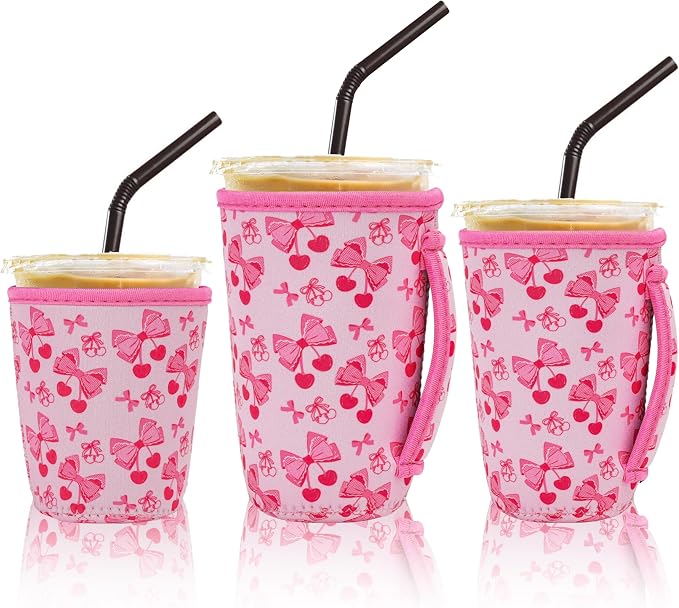 3 Pack Iced Coffee Sleeve Insulator Sleeves by Yazabai