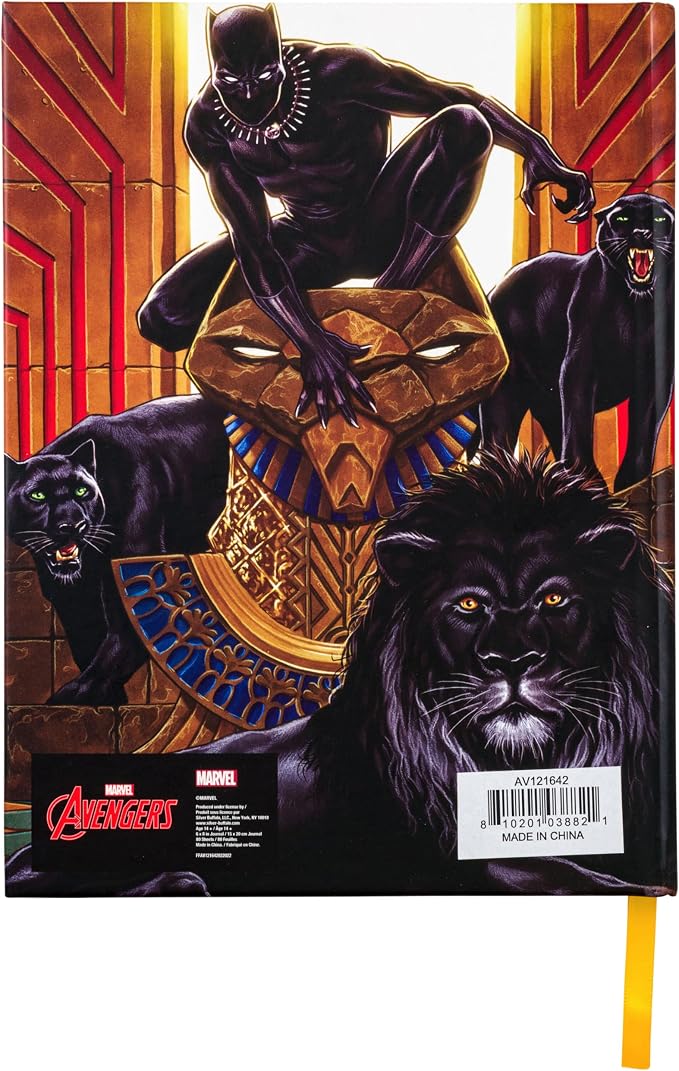 Silver Buffalo Marvel Black Panther Squad Hardcover Journal, 6 x 8 Inches - Image 2