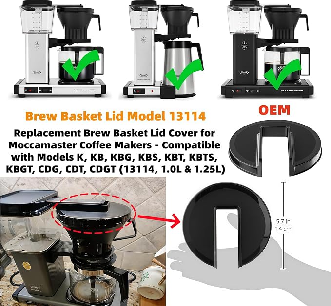 Replacement Brew Basket Lid Cover - Image 3