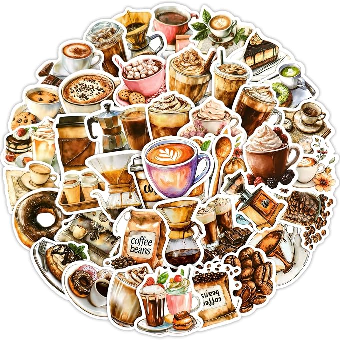 Ychsring Dessert Coffee Stickers by Ychsring