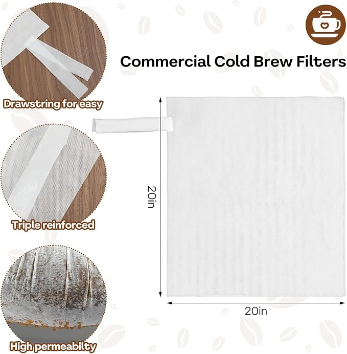 50Pcs Commercial Cold Brew Coffee Filters - Image 3
