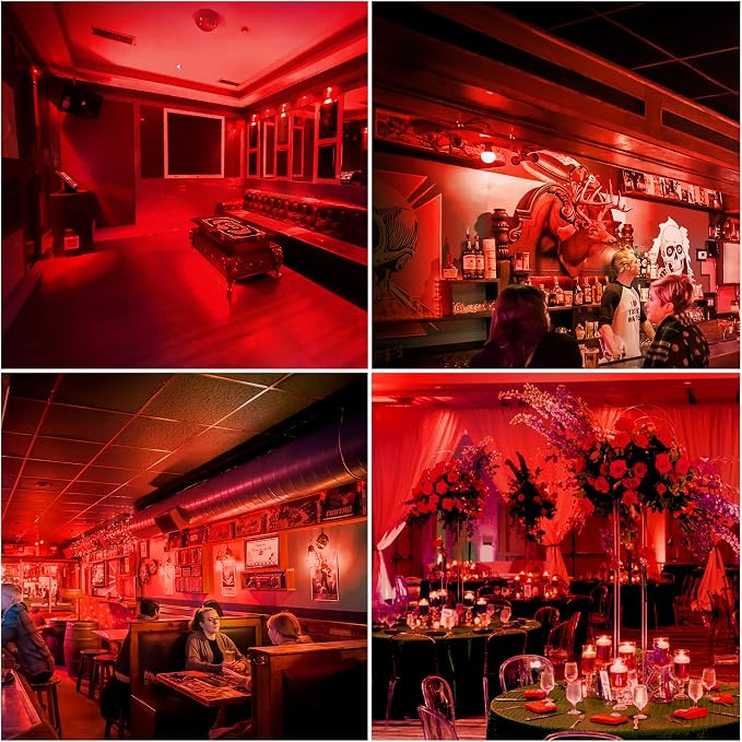LED Red Light Bulb 15W Equivalent, 1W LED Colored Night Lights, G45 Christmas - Image 5