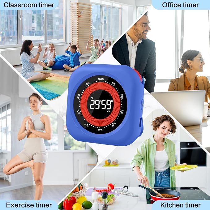 Visual Timer for Classroom Rechargeable, 10-Hour Digital Timers - Image 8